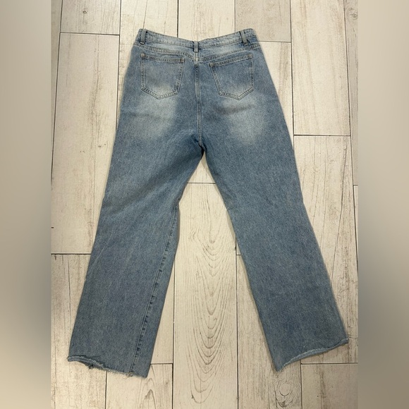 Distressed Blue Jeans - Picture 2 of 2